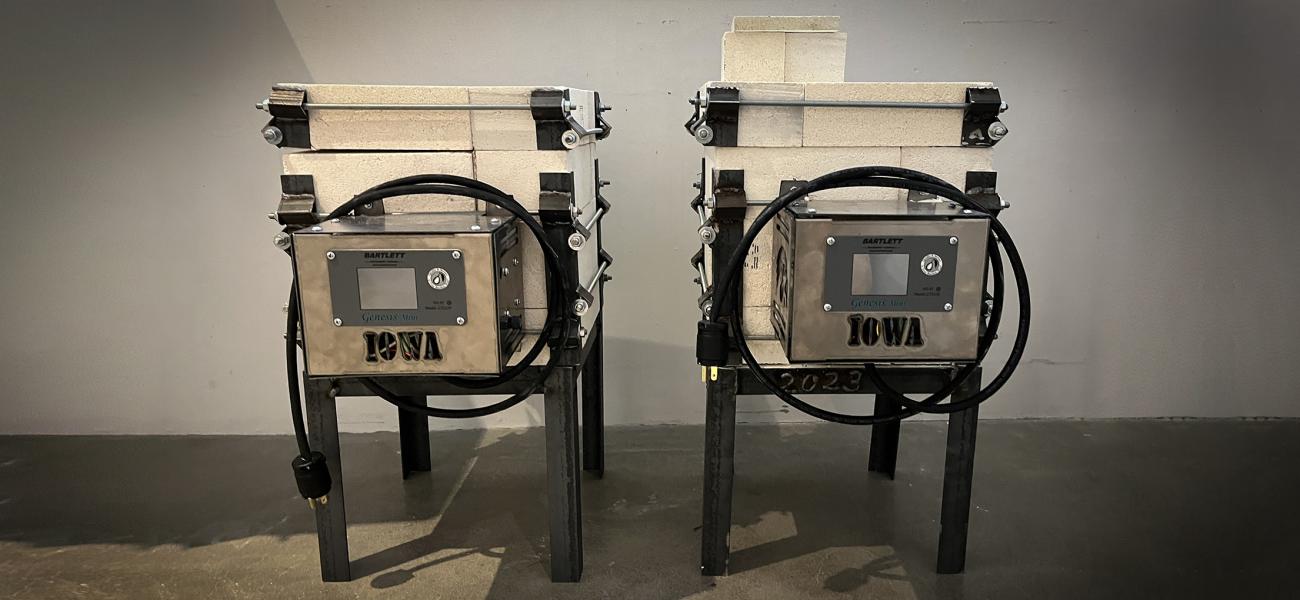 Student kilns, Andrew Casto.