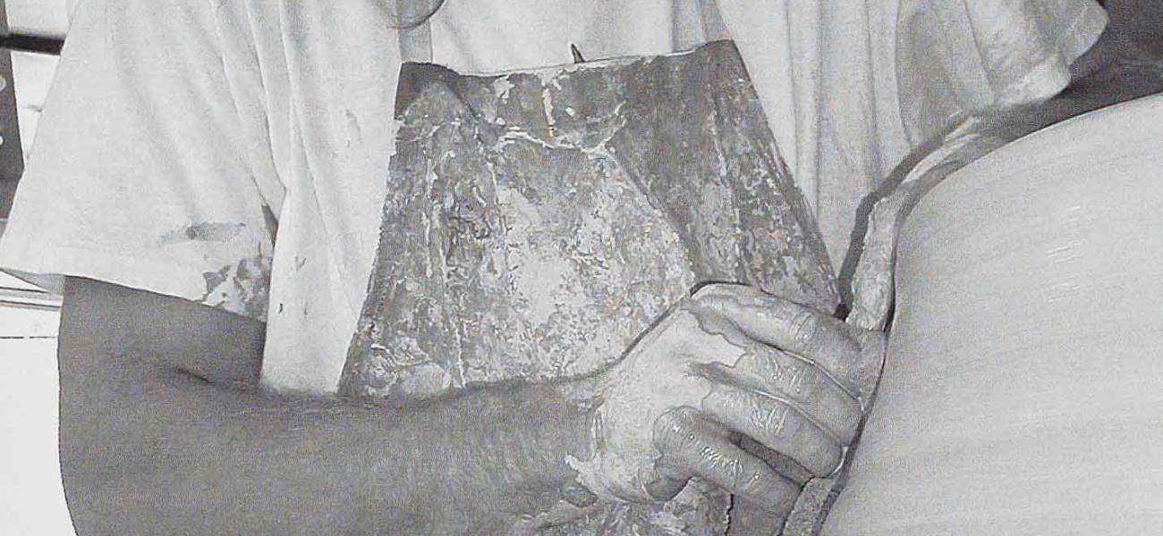Jordan Taylor in his studio, summer 2004. Photograph by Zoë Poster.