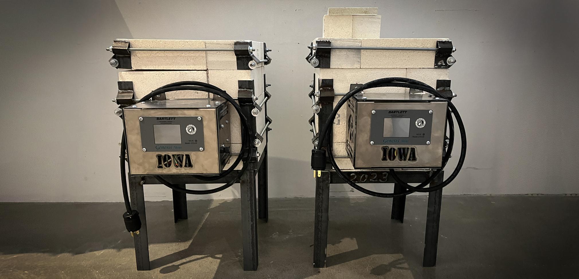 Student kilns, Andrew Casto.